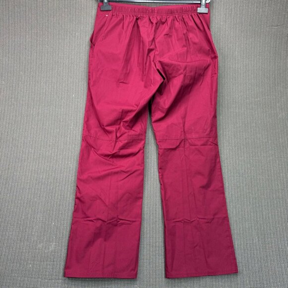 Vital Threads Wine Red Drawstring Straight Leg Scrub Pants M - Picture 2 of 9
